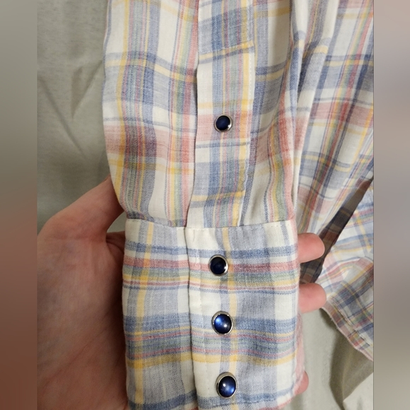 Vintage Tem Tex Mens Button Down Shirt, Small, 15 1/2 - 33, Excellent Condition - Picture 2 of 8